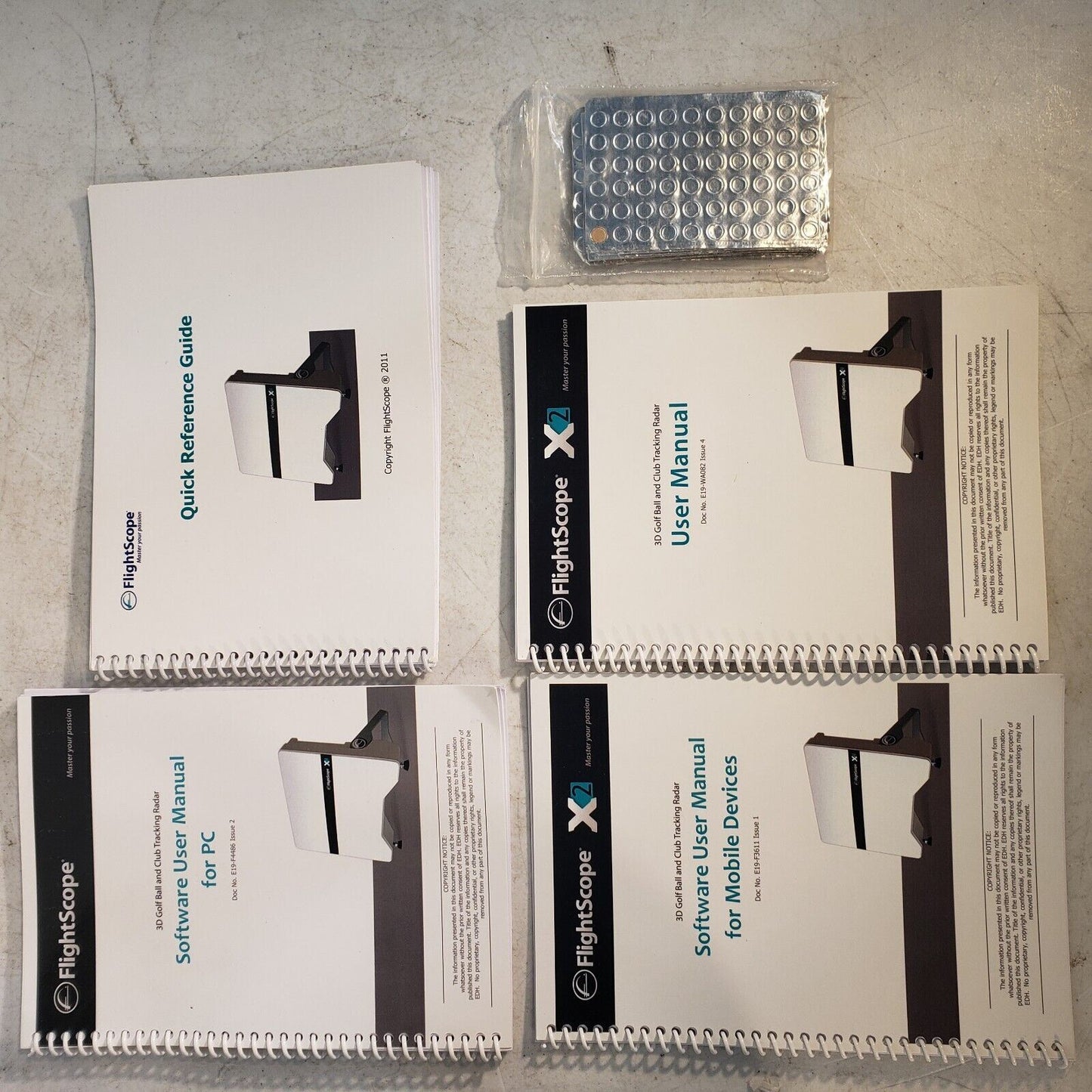 Flight Scope X2 Golf Simulator System w/ Software, Manuals, TESTED WORKS
