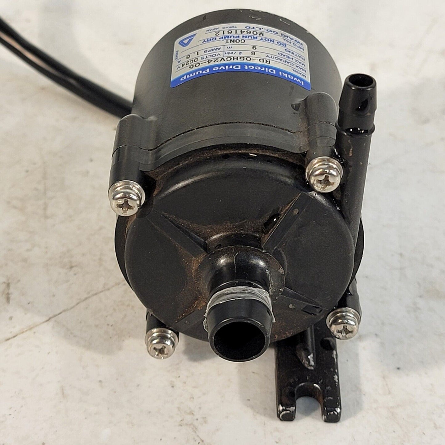 Iwaki Direct Drive Water Pump RD-05HCV24-05, 6 LPM, 24 VDC, 1.6A Continuous Pump