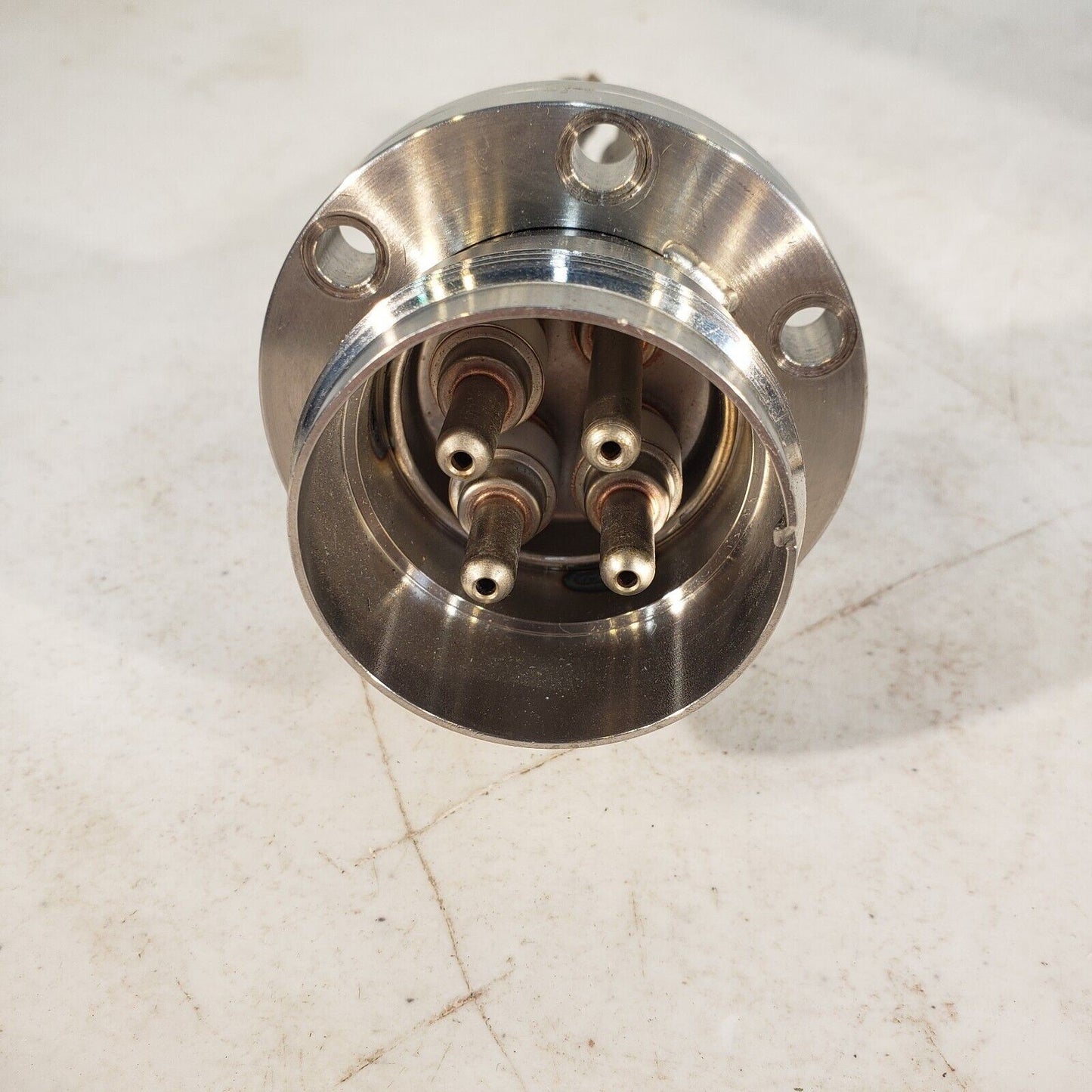 Varian Conflat 2.75" DN35CF-DN40CF 4 Prong Electrical High Vacuum Feedthrough