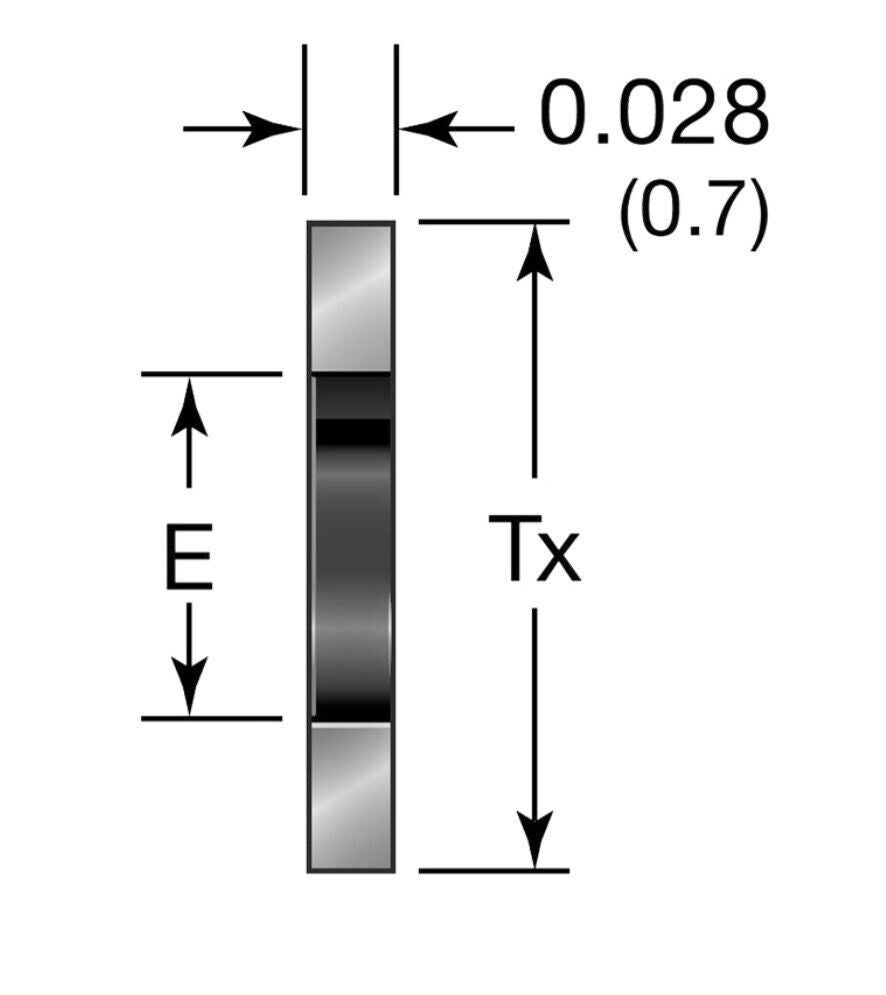 1/4" VCR Gasket PTFE Plastic, Pack of 10, Nonretained Seals T-4-VCR-2