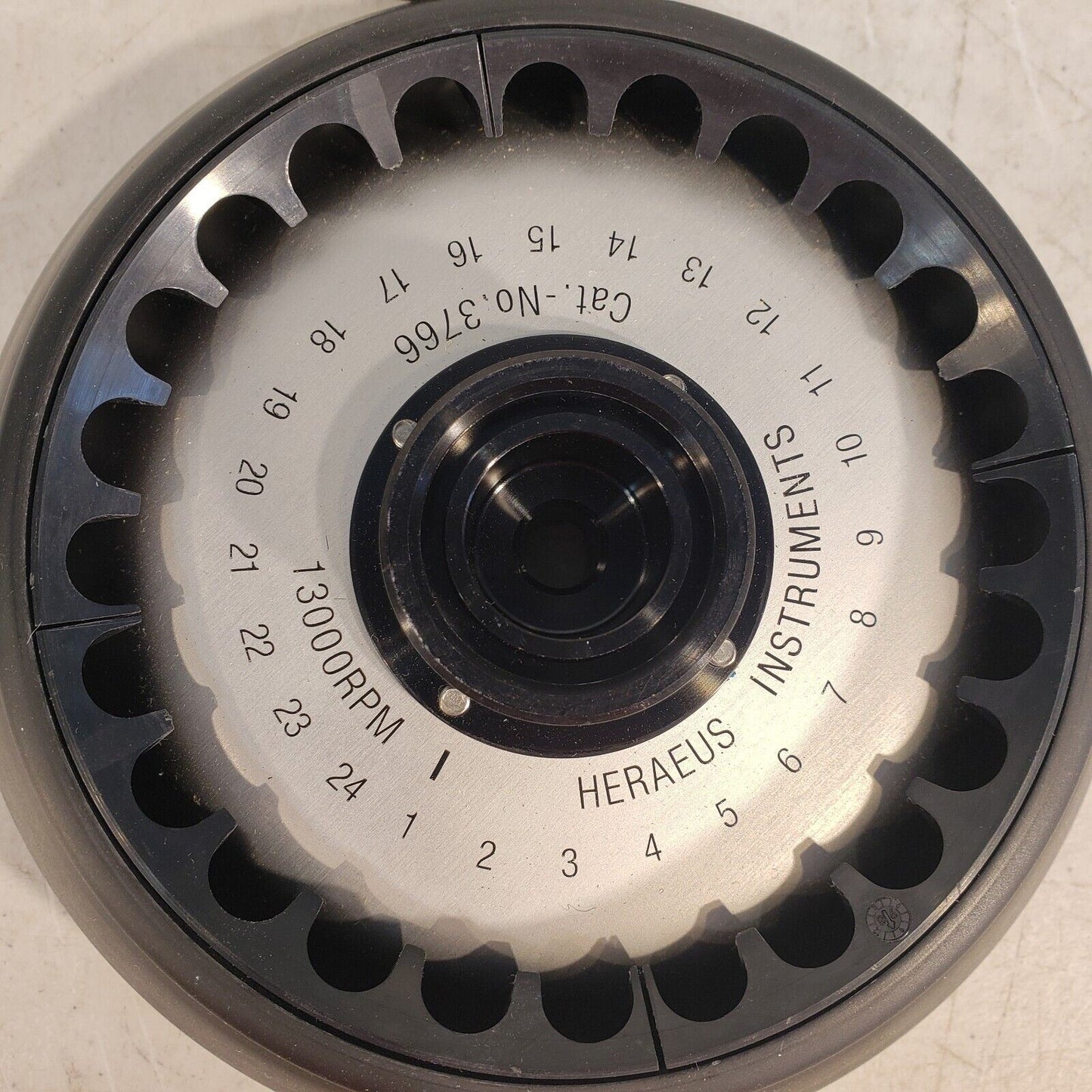 Sorvall Heraeus 3766 Fixed Centrifuge Rotor w/ Lid, 13000 RPM