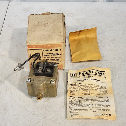 Honeywell Tradeline VS8299A 1008 2 PowerPile Valve Operator