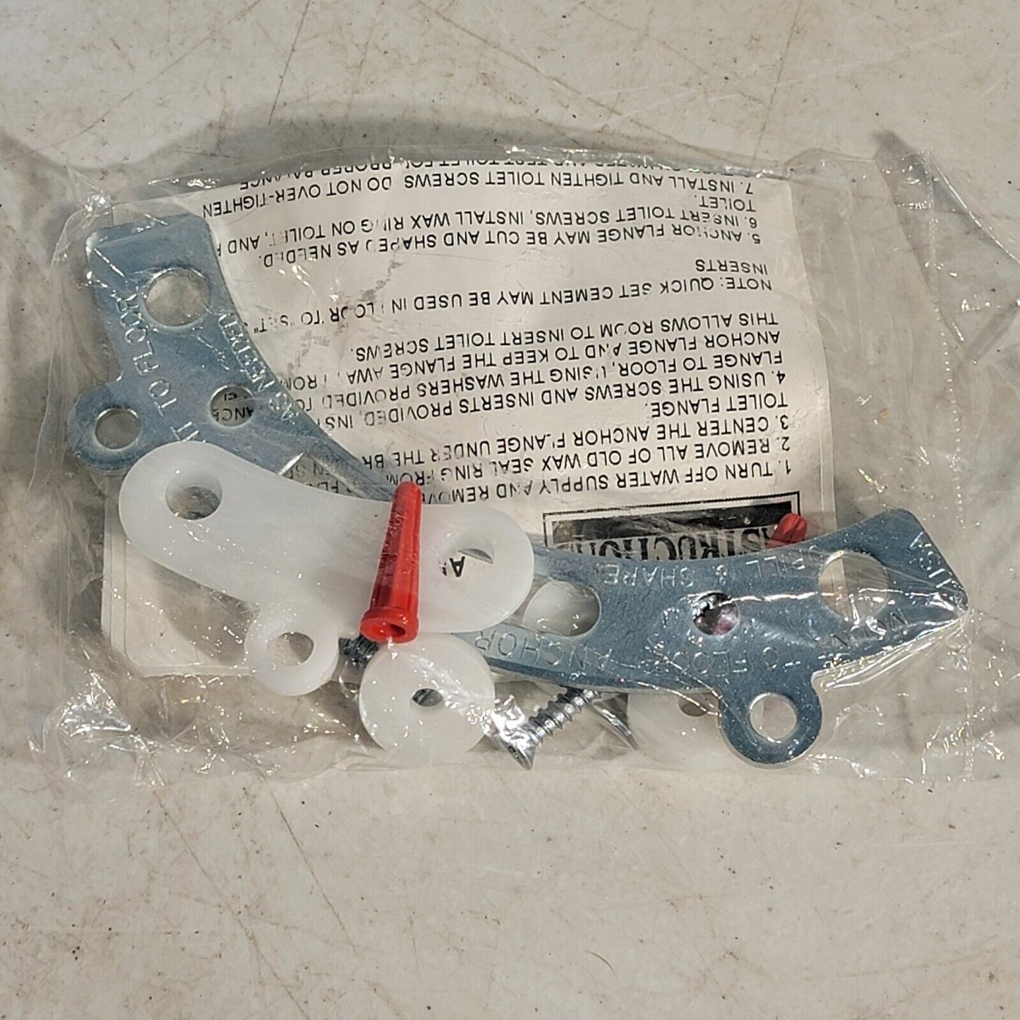 HD Supply 569360 Toilet Anchor Flange TF-1 Zinc-Plated Steel