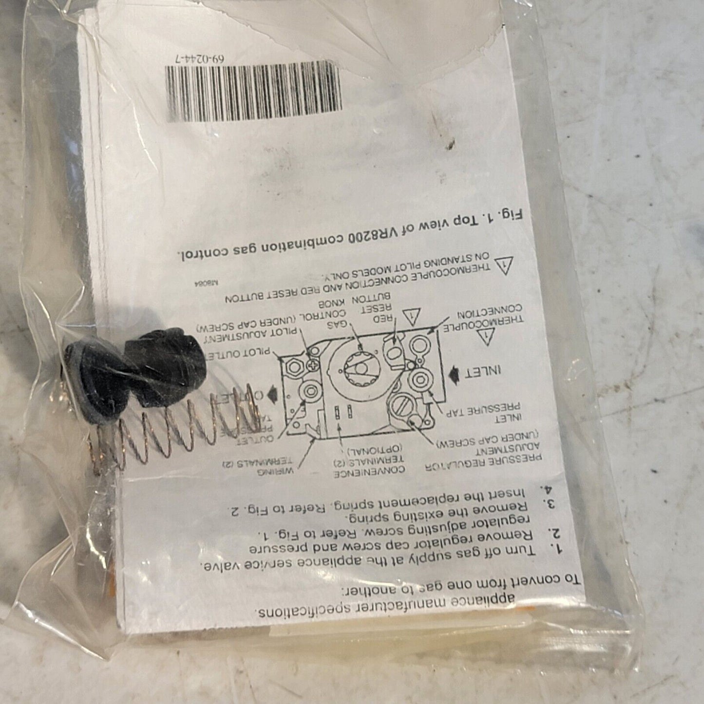 Honeywell 394588 Lp To Natural Gas Conversion Kit