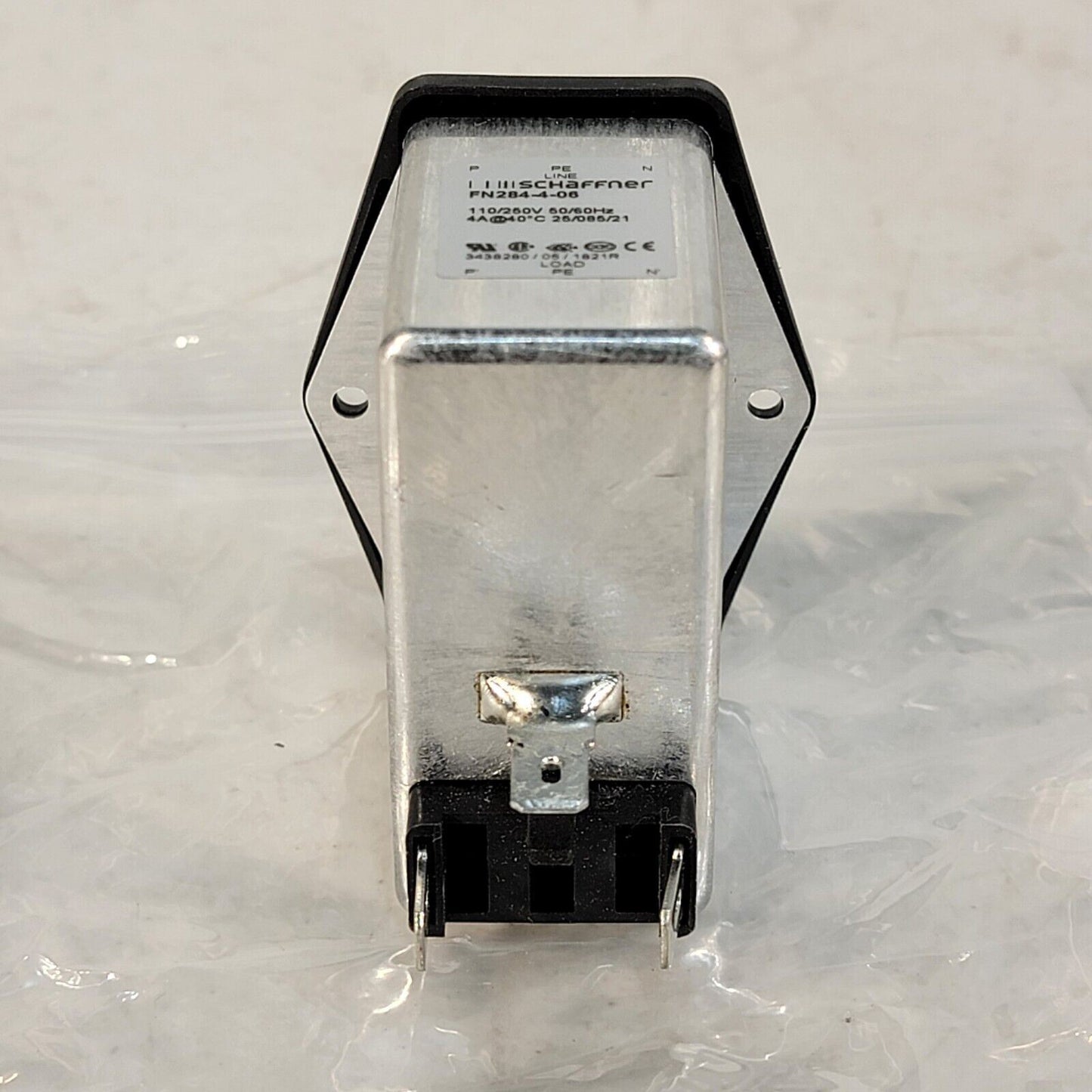 Schaffner FN284-4-06 4A Power Entry Module 250v