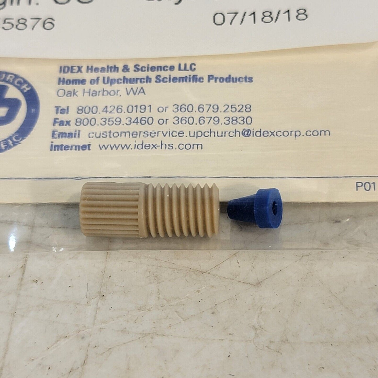 IDEX XP-283 Flangeless Headless PEEK 1/16" Fitting