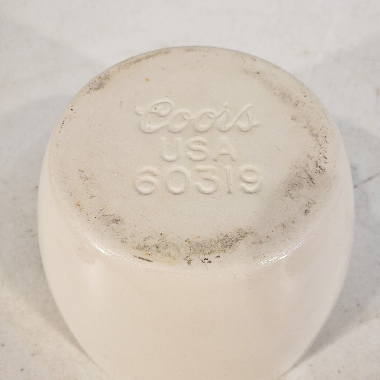 CoorsTek COORS 275mL Glazed Porcelain Mortar 115mm OD x 70mm H 60319