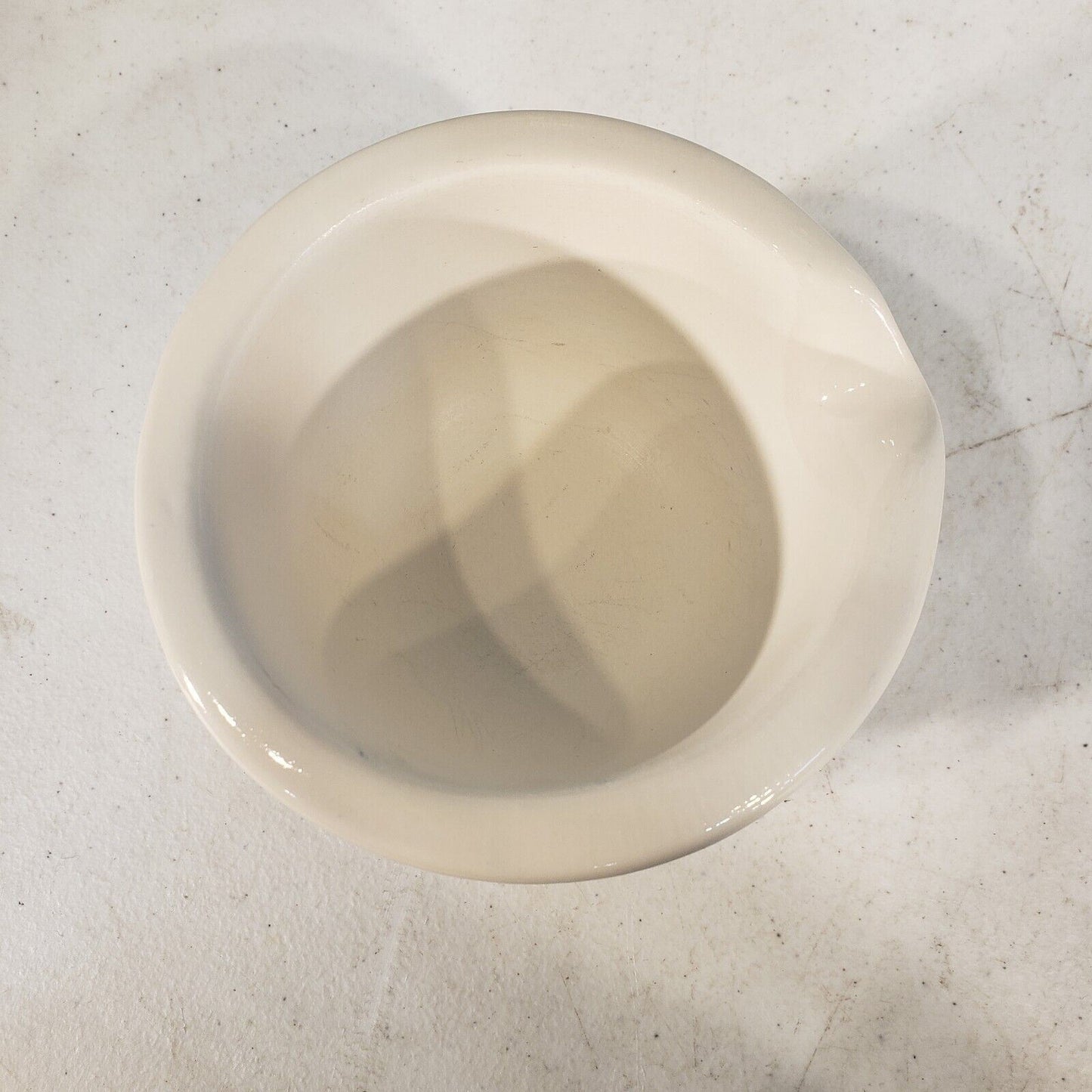 CoorsTek COORS 275mL Glazed Porcelain Mortar 115mm OD x 70mm H 60319