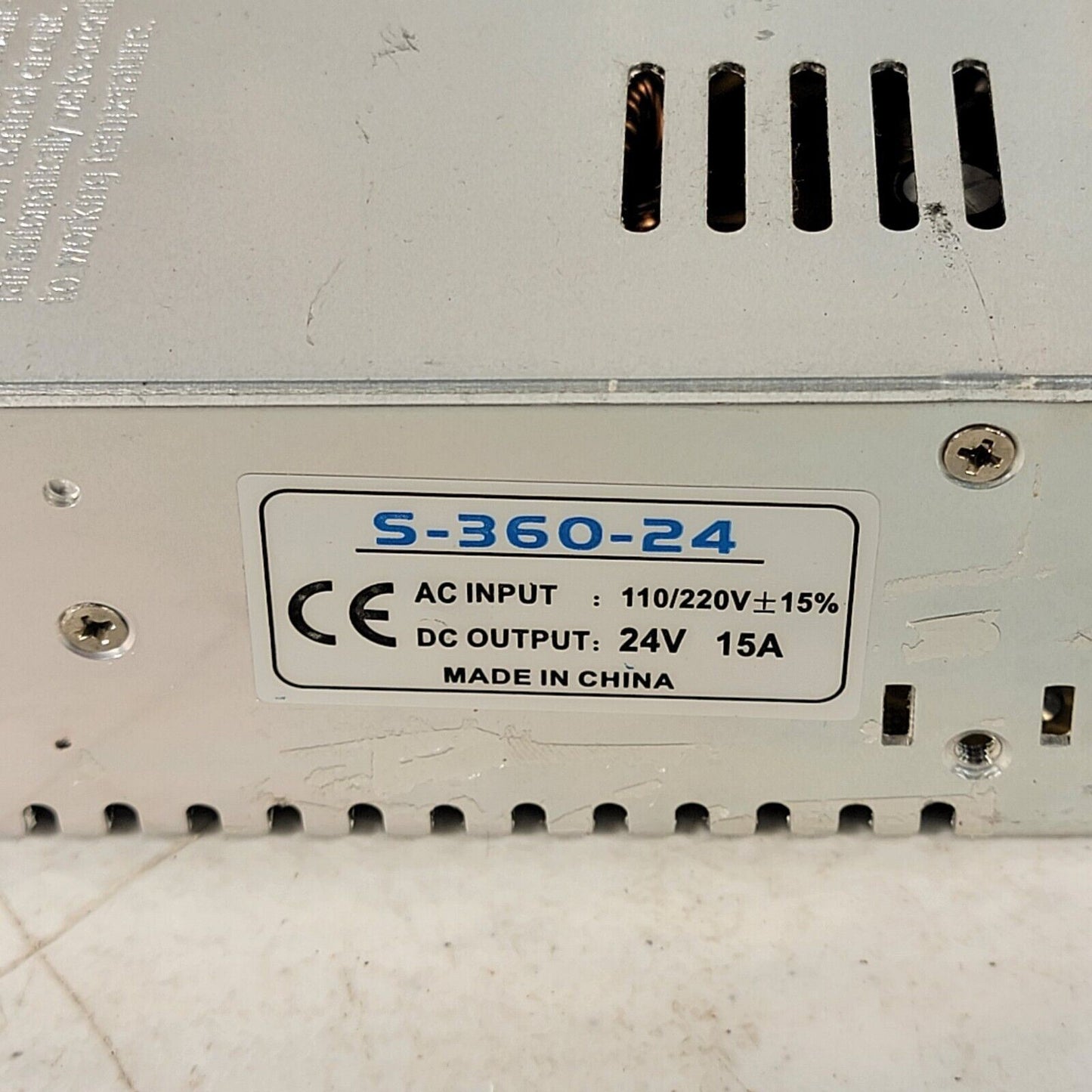 S-360-24 Switching Power Supply SMPS DC24V 360W