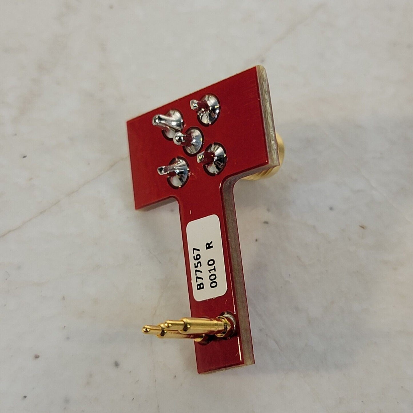 2-Pin Spring-Loaded Pin Gold Female SMA RF Connector Adapter DC-3 GHz TH