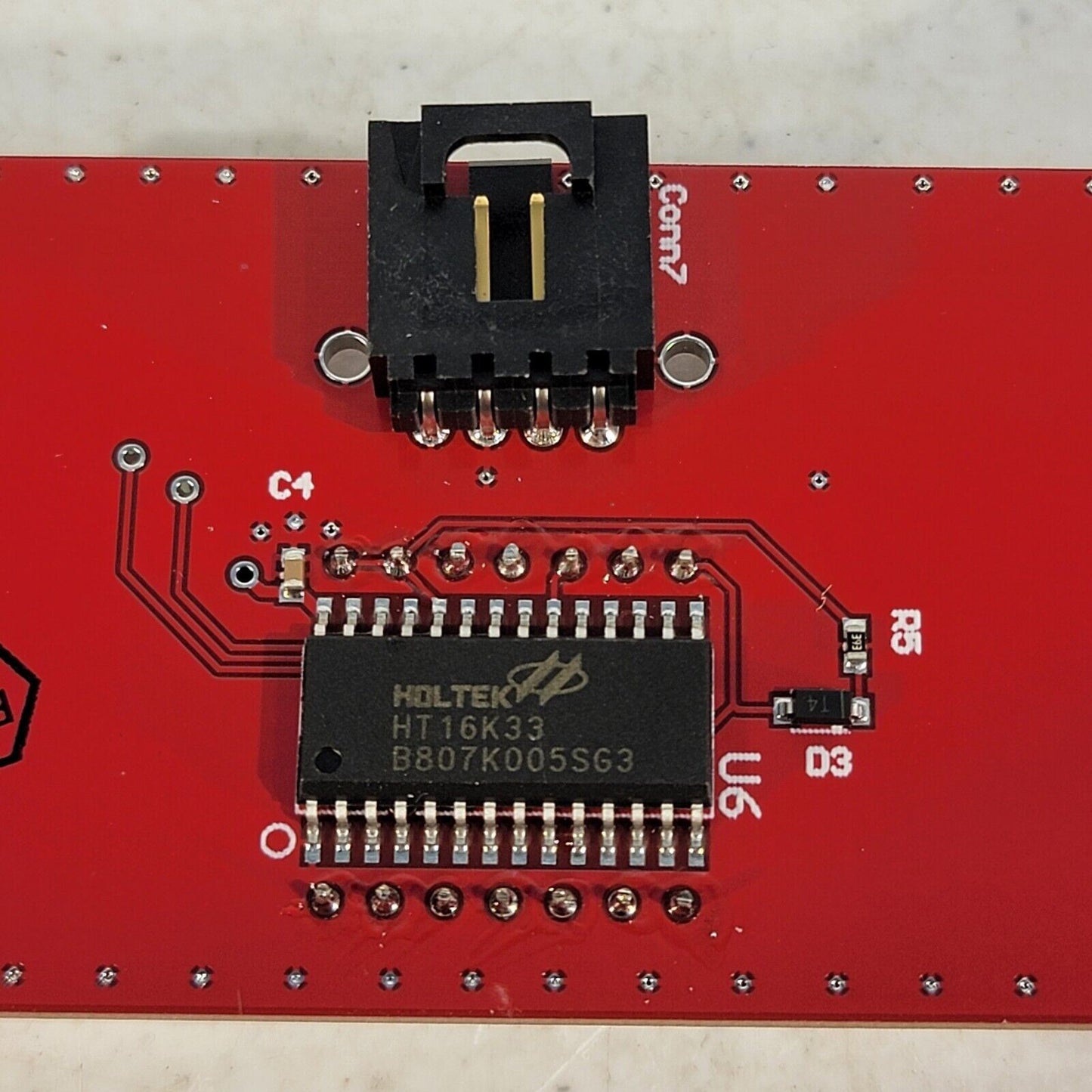 4x 7 Segmet 4-Digit Display Board w/ 4x HDLTEK HT16K33 Driver Boards