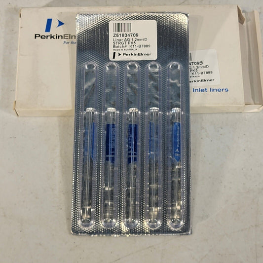 PerkinElmer 5-Pack Inlet Liners AG 1.2mm ID STRGT Z51834709S