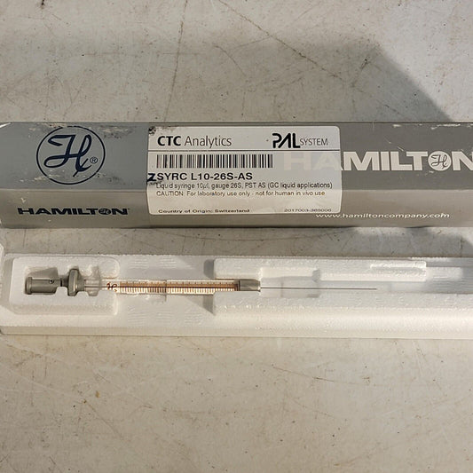 Hamilton CTC Analytics PAL 10 uL Liquid Syringe PST AS Autosampler