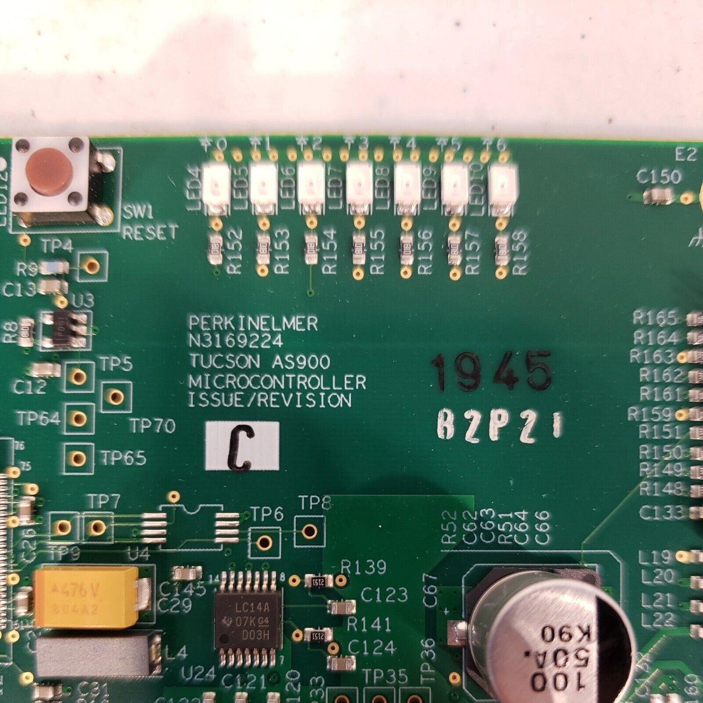 PerkinElmer N3169224 Rev B Tucson AS900 Microcontroller Main Board