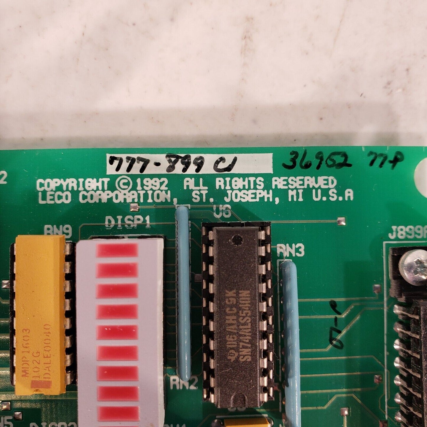 LECO 777-899 CL Circuit Board With TI 06AHC9KSN74ALS540N for FP-528