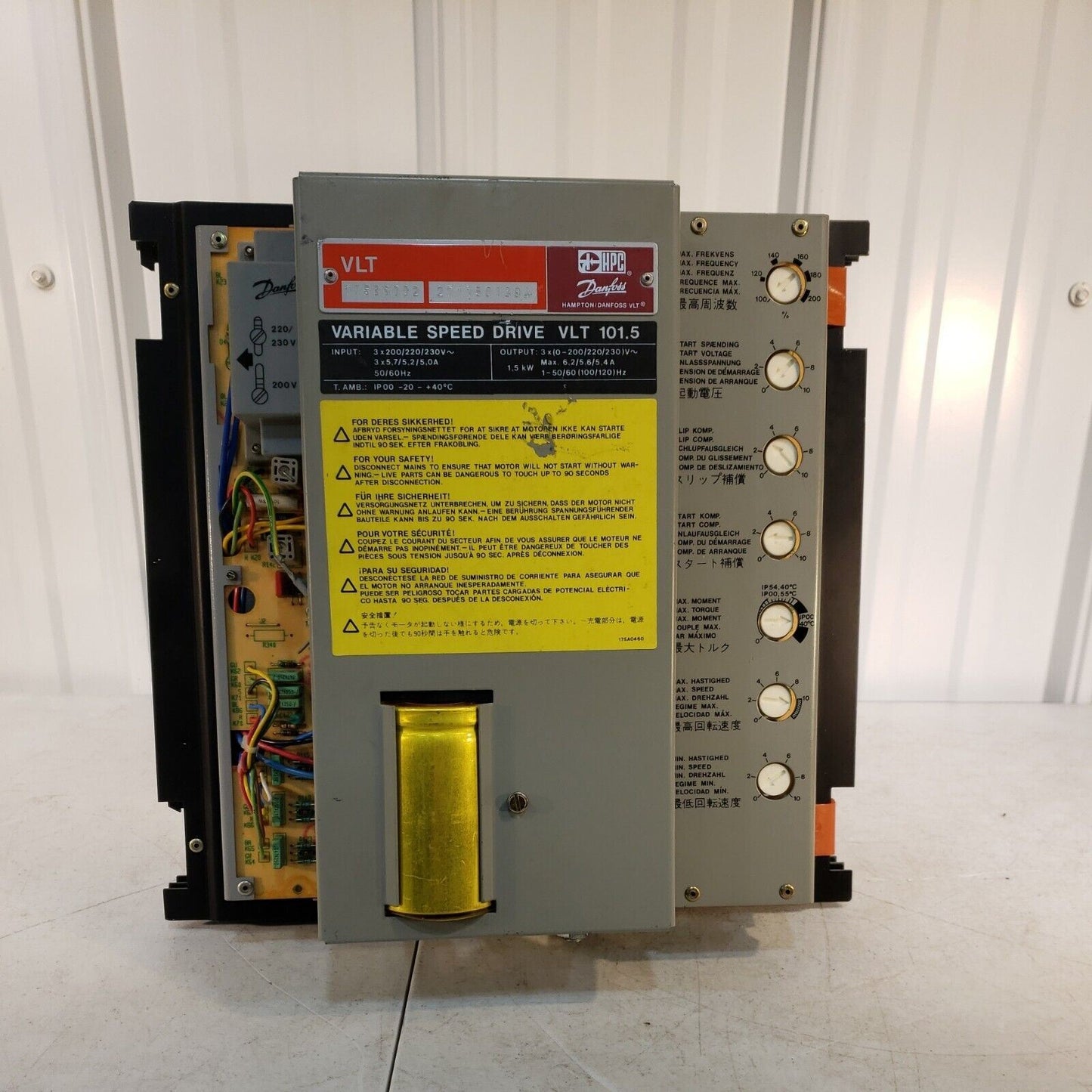 Hampton Danfoss VLT-101.5 175B6002 1.5kW Variable Speed Drive Inverter