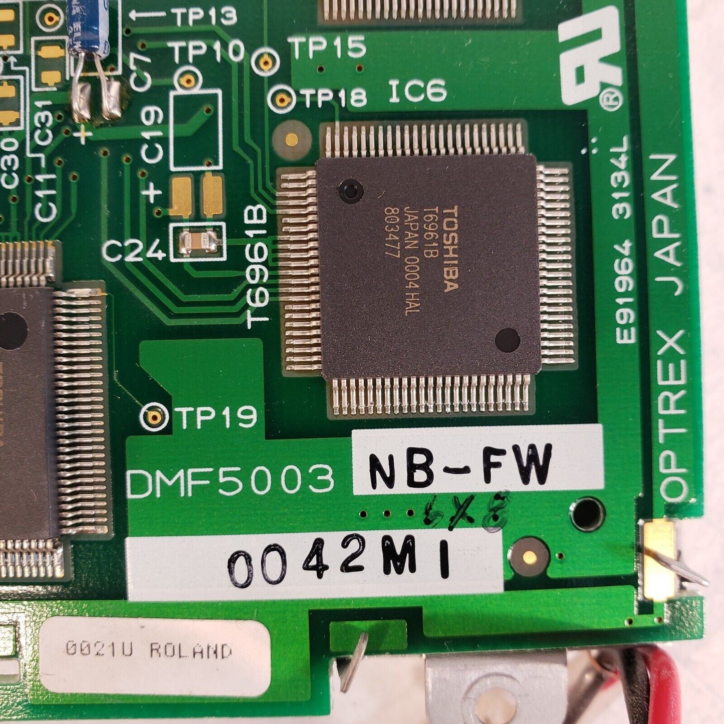 Optrex LCD Display DMF5003 NB-FW 0042MI with Toshiba T6A39 from Leco FP-528