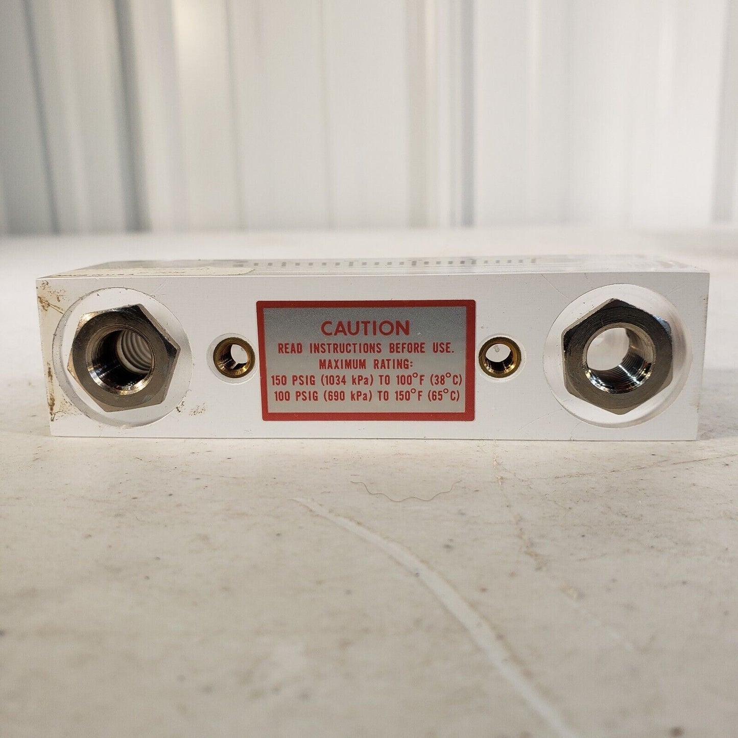 Pneumatic Air Flow Meter Gauge 52-166920-00 w/ 0.5-5 L/min Air Flow Measurement