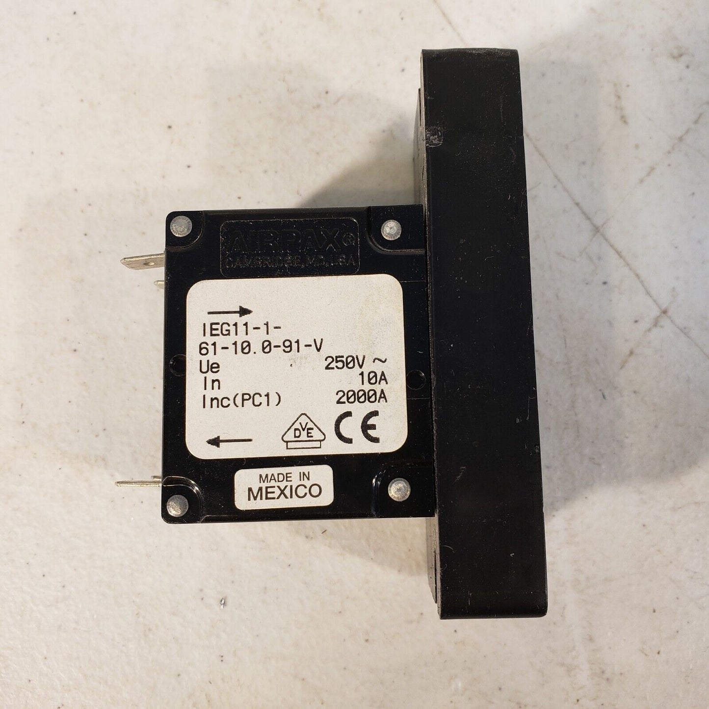 Power Switch Relay IEG11-1-61-10.0-91-V CIR BRKR MAG-HYDR LEVER 10A 250V