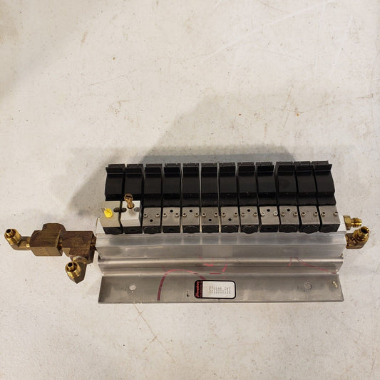 Humphrey P7054-1-2 Pneumatic Valve Manifold and Solenoid from Leco FP-528