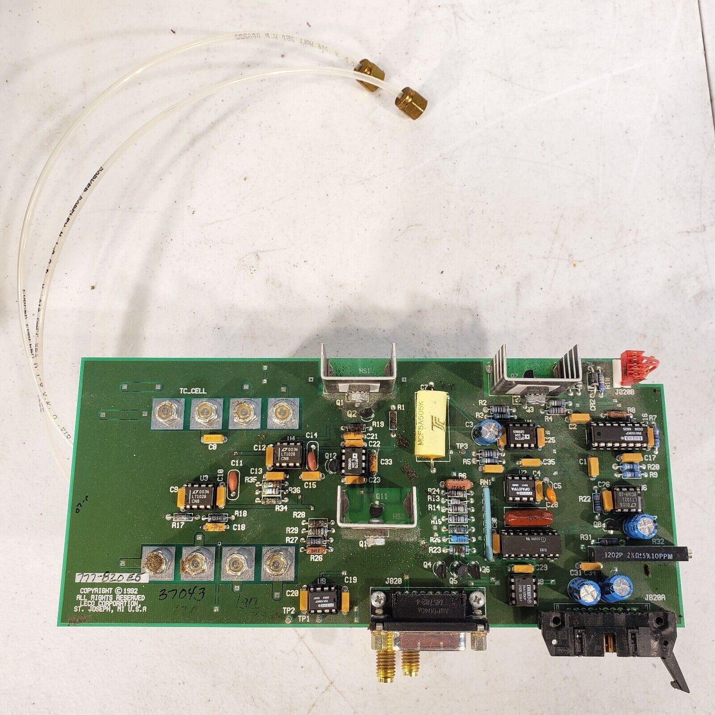Leco TC Cell Preamp III 777-820 E5 Valve Solenoid Board