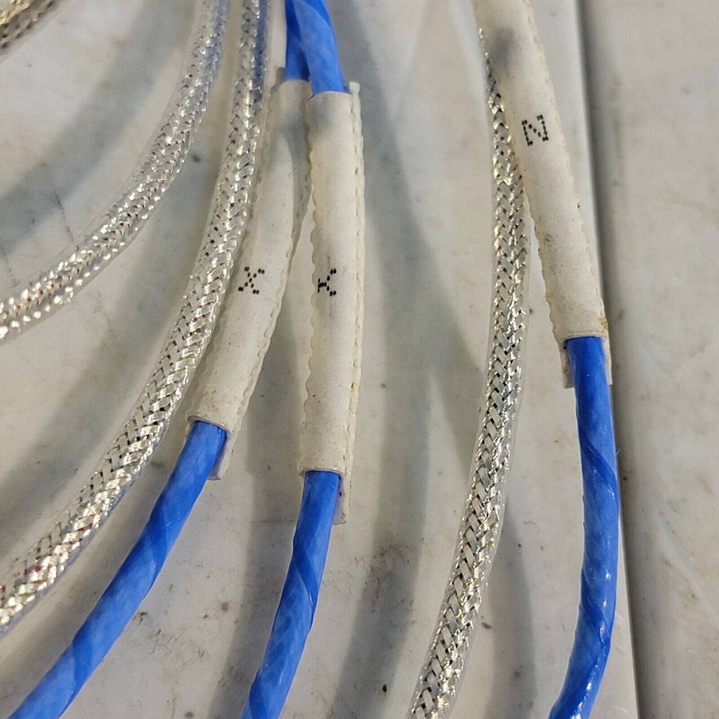 Intertech Kistler 1576 Distribution Cable, Teflon Kacket 4-Pin 1/4-28 to 3x BNC