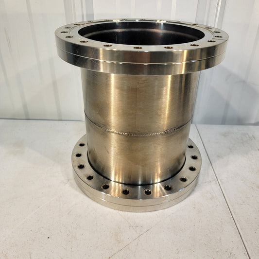 DN160CF 8" Conflat Straight Full Nipple, 8" Long Stainless Steel Through-Hole