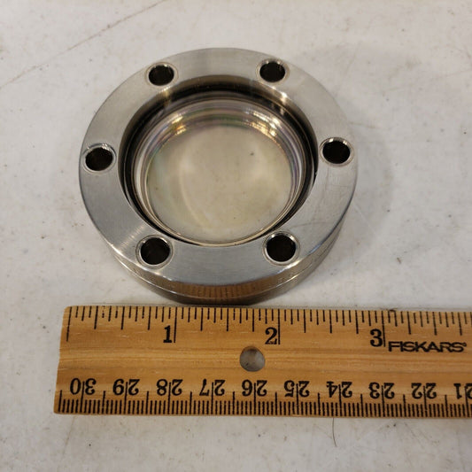 Huntington 2.75" DN35CF Stainless Steel Conflat Viewport High Vacuum