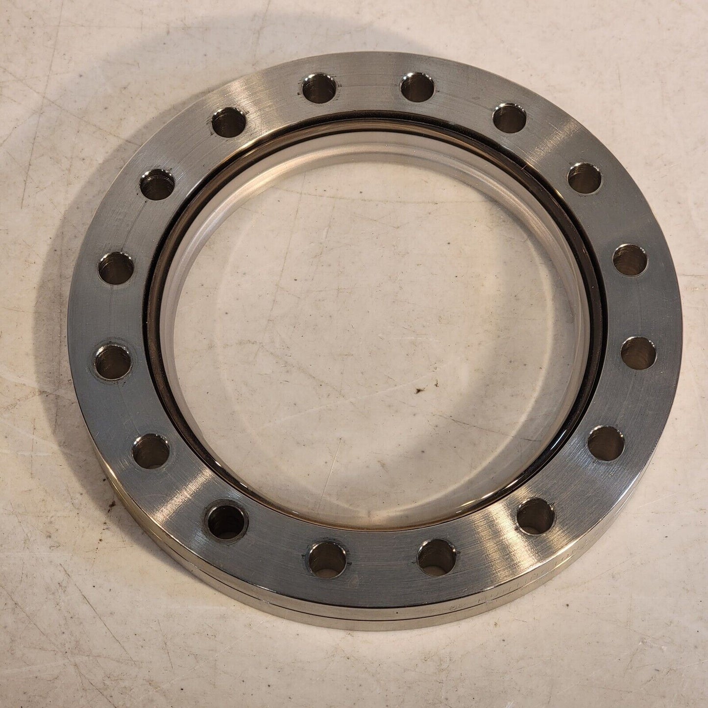 Huntington Labs DN100CF 6" Conflat Viewport Window High Vacuum Stainless