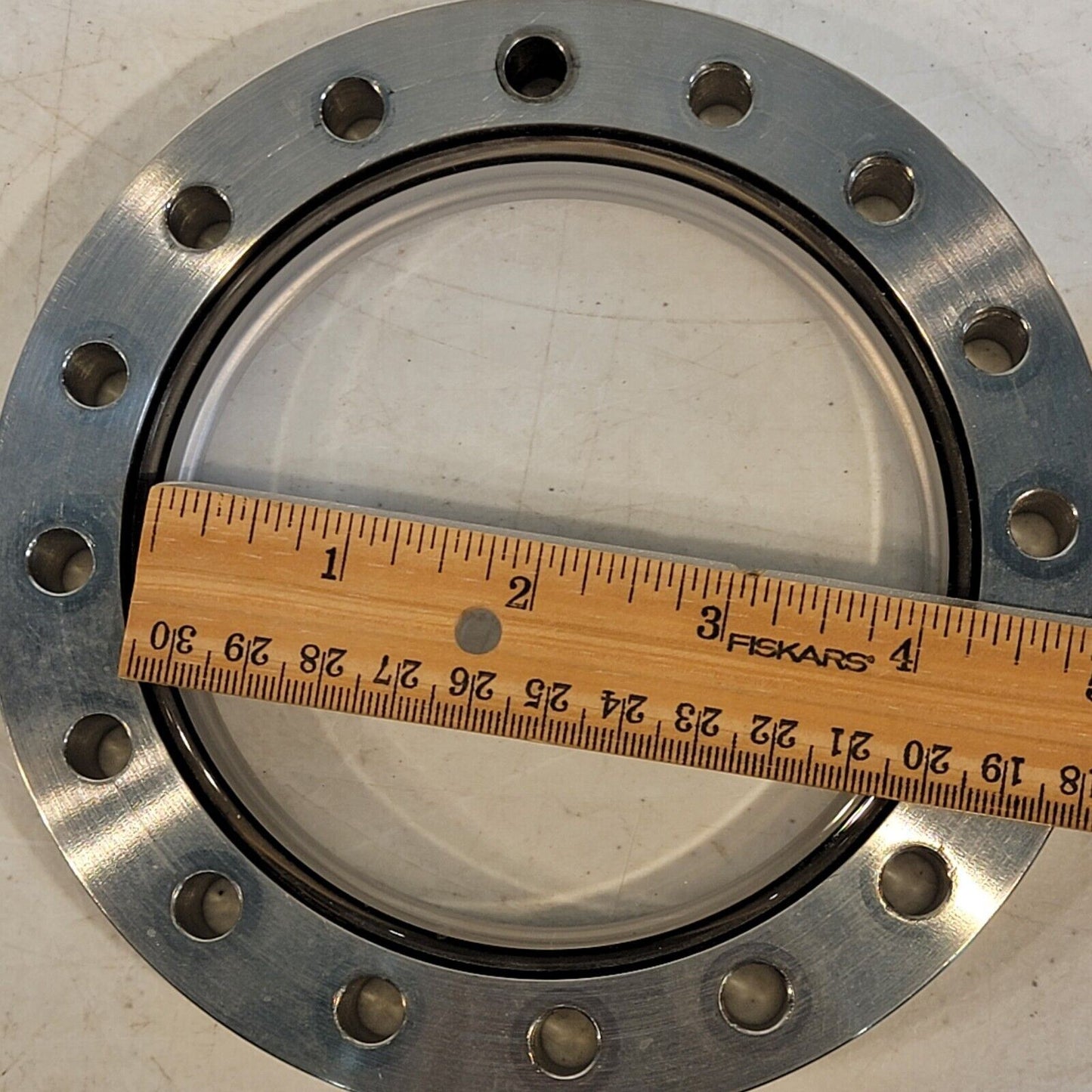 Huntington Labs DN100CF 6" Conflat Viewport Window High Vacuum Stainless