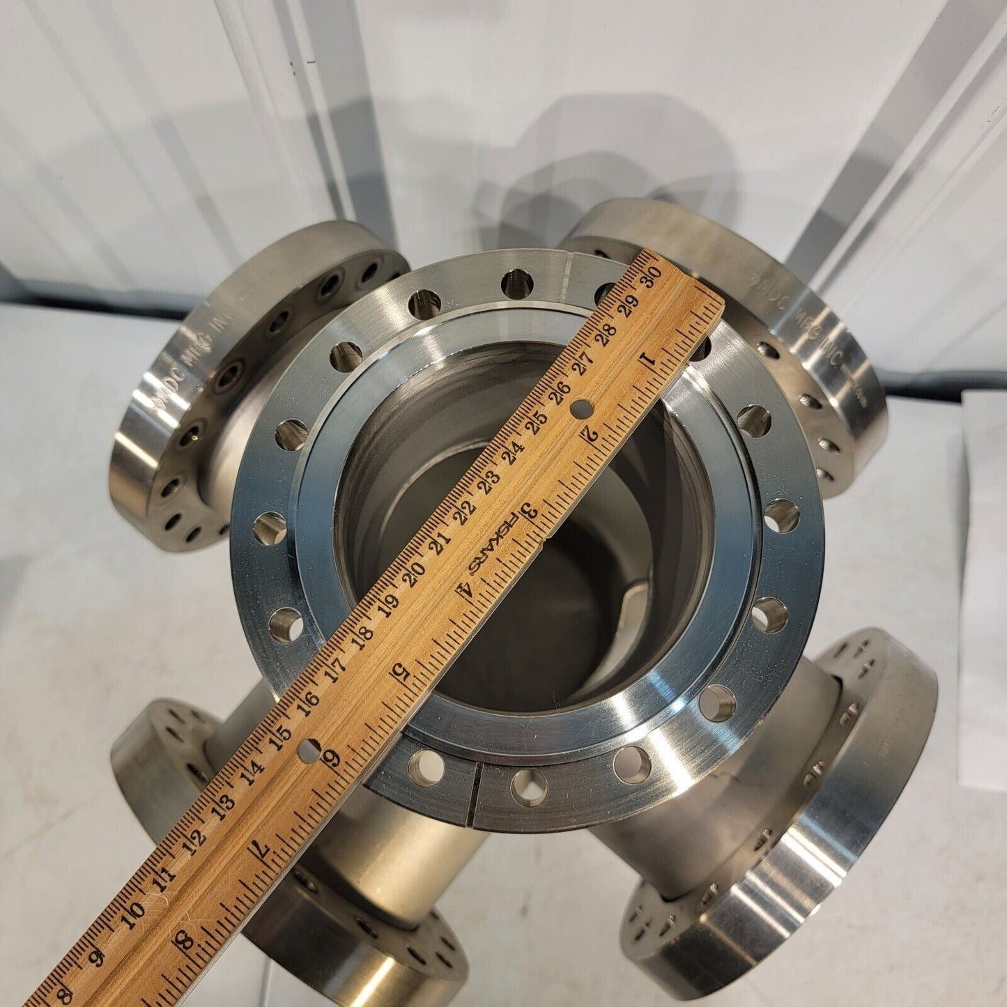 MDC 6" Conflat UHV 6-Way Cross DN100CF Stainless Steel High Vacuum Chamber