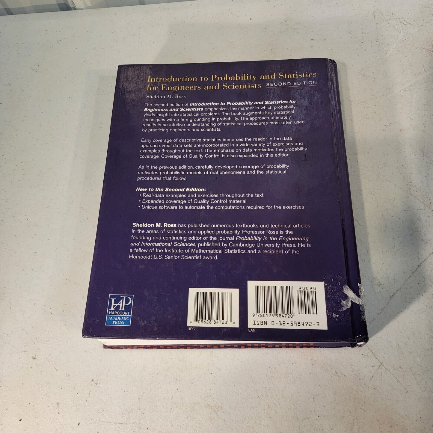 Introduction to Probability and Statistics for Engineers and Scientists Ross 2nd