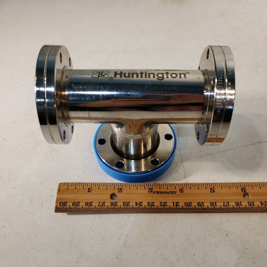 Huntington 2.75" DN35CF Rotatable Conflat Tee Stainless Steel High Vacuum