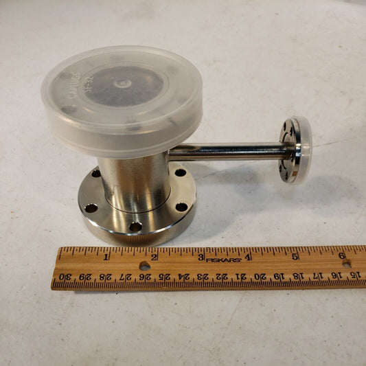 2.75" DN35CF Conflat w/ 1.33" DN16CF Reducer Tee Stainless Steel Adapter