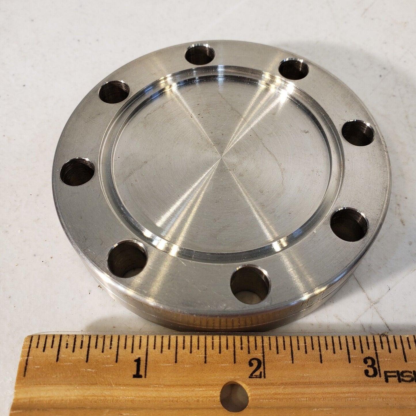 Huntington 3.38" NW50CF Conflat Blank Flange CF Stainless Steel High Vacuum