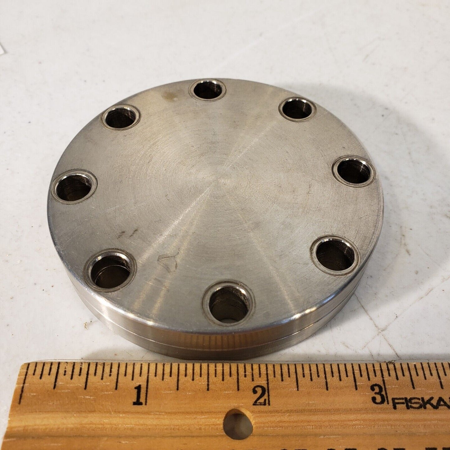 Huntington 3.38" NW50CF Conflat Blank Flange CF Stainless Steel High Vacuum