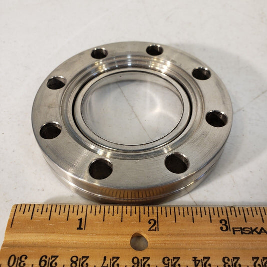 Huntington 3.38" NW50CF Conflat Viewport CF Stainless Steel High Vacuum