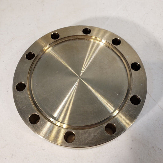 4.5" DN63CF Conflat CF Blank Flange High Vacuum Stainless Steel Through-Hole