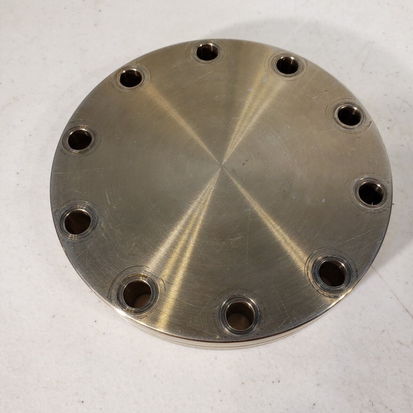 4.5" DN63CF Conflat CF Blank Flange High Vacuum Stainless Steel Through-Hole