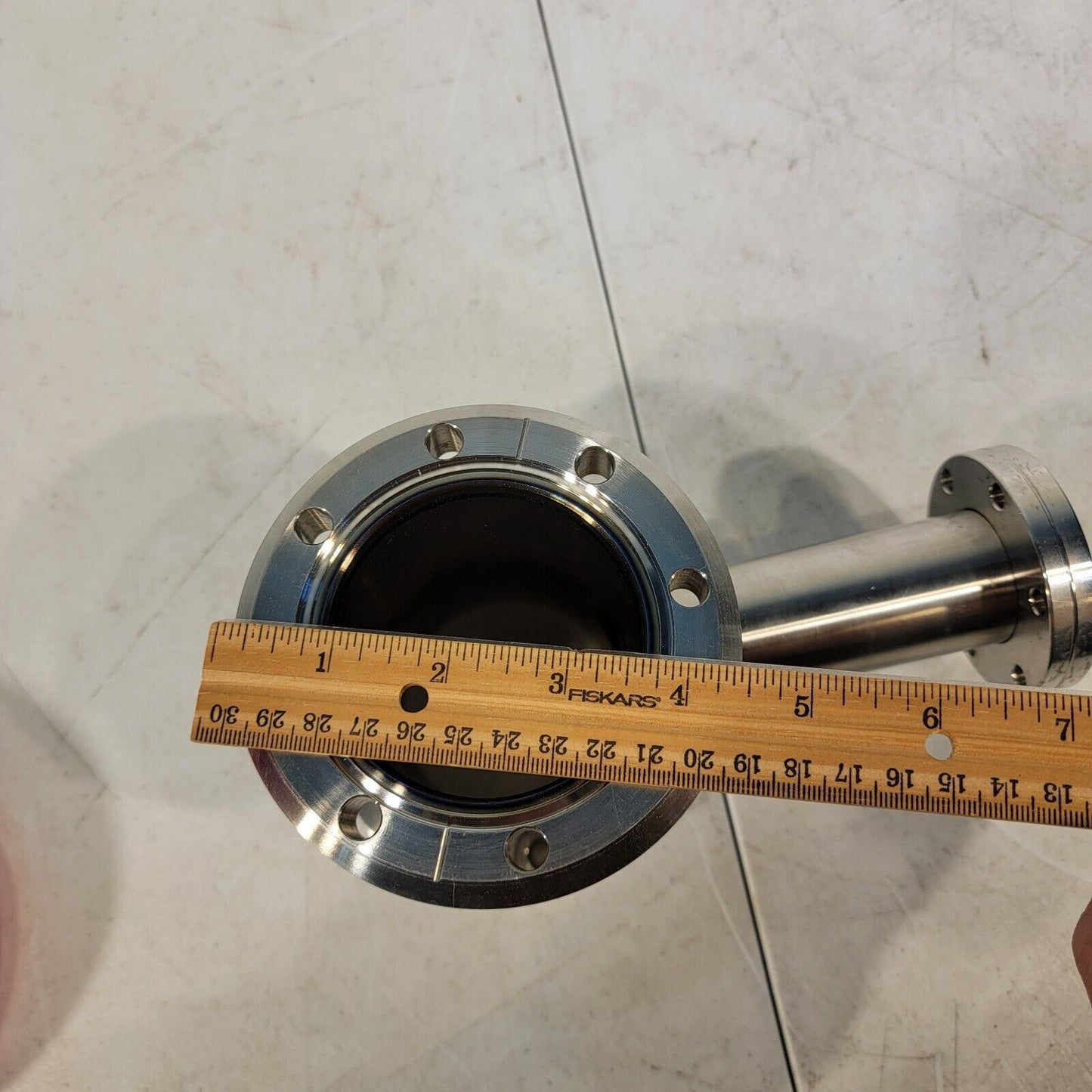 Hastings Conflat Reducer Tee 4.5" DN63CF to 2.75" DN35CF CF High Vacuum