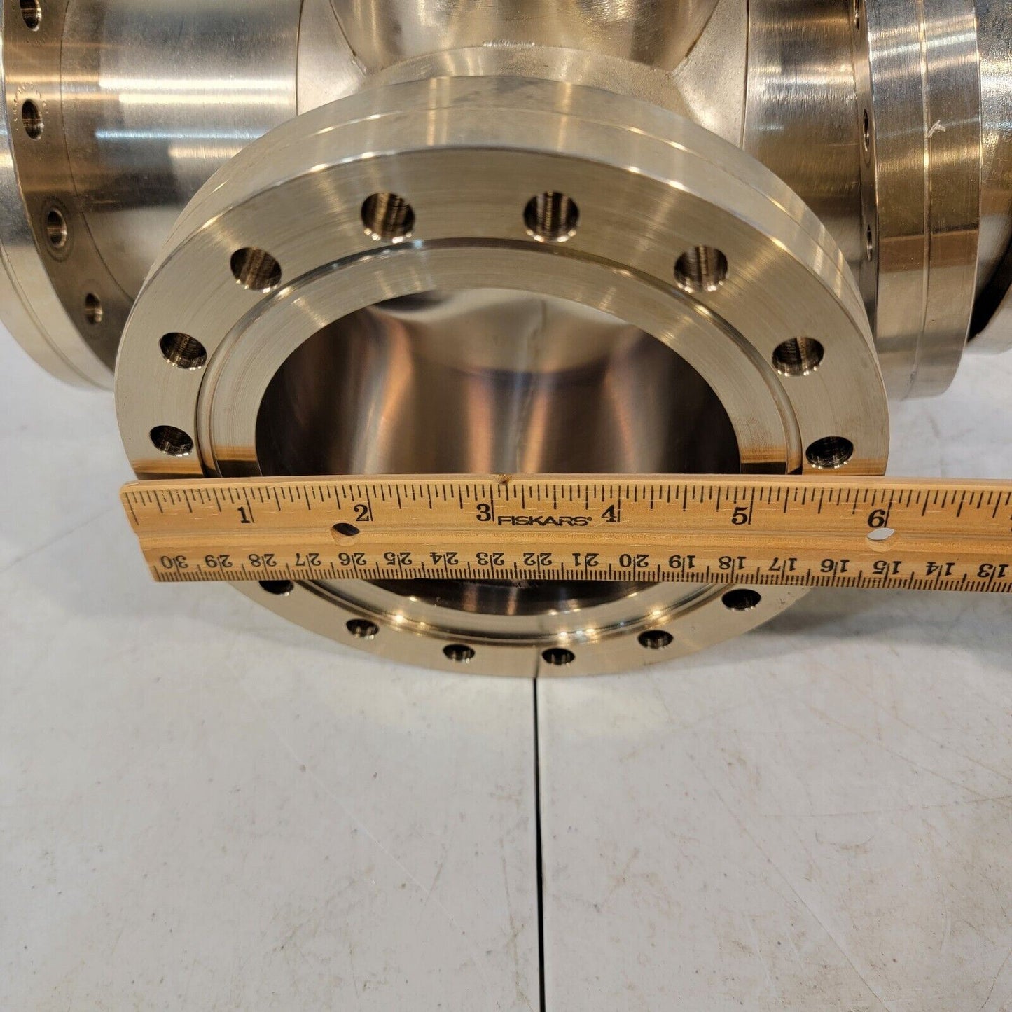 Huntington 5-Way DN100CF 6" Conflat CF Cross Stainless Steel High Vacuum Chamber