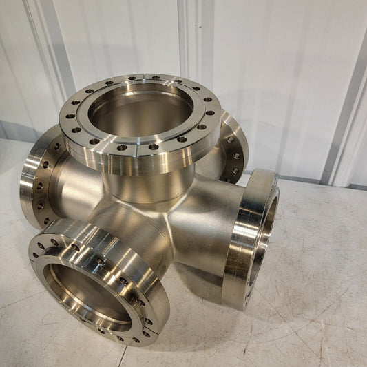 5-Way DN100CF NW100CF 6" Conflat CF Cross Stainless Steel High Vacuum Chamber