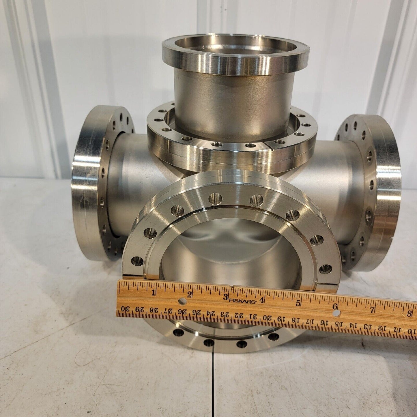 5-Way DN100CF NW100CF 6" Conflat CF Cross Stainless Steel High Vacuum Chamber