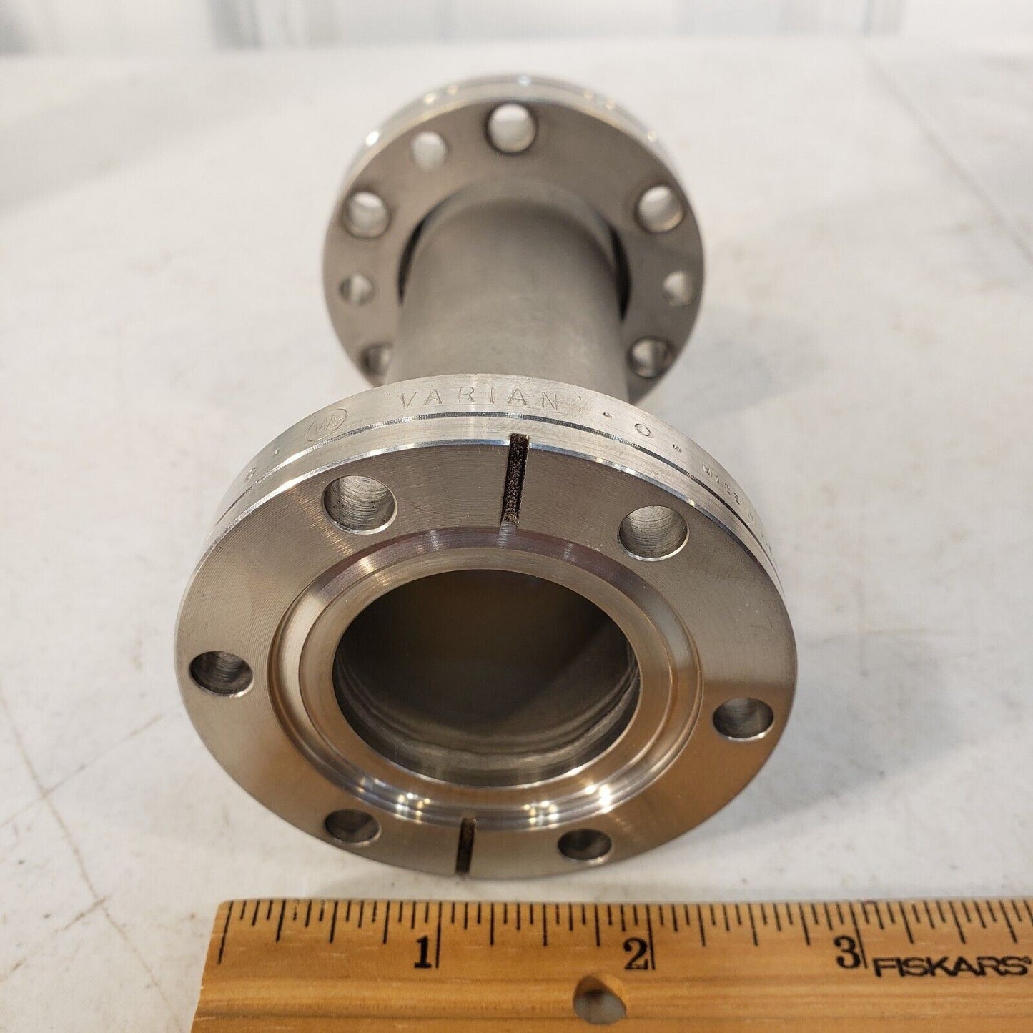 2.75" DN35CF Full Nipple CF 5" Long 1.375" ID Varian High Vacuum Stainless Steel