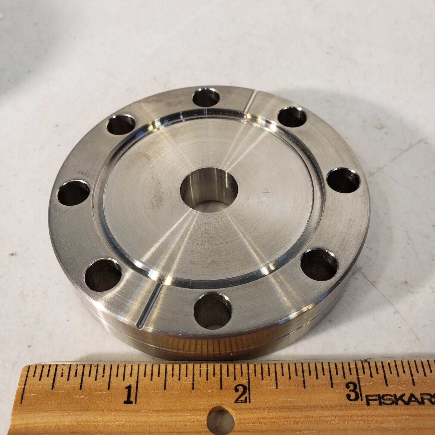 3.38" NW50CF Zero Length Adapter 1.33" DN16CF Stainless Steel High Vacuum