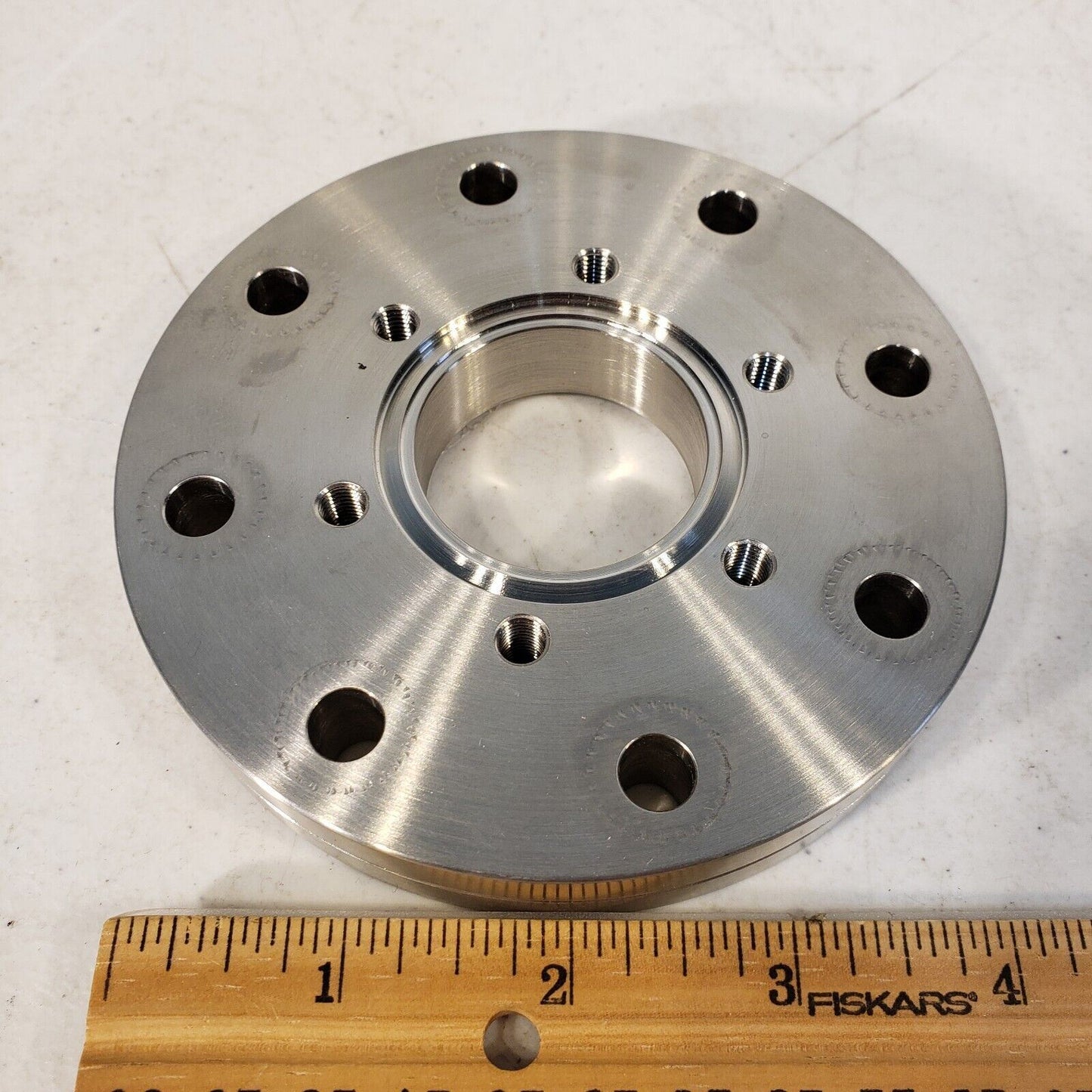 4.5" DN63CF Zero Length Adapter to 2.75" DN35CF High Vacuum Stainless Steel