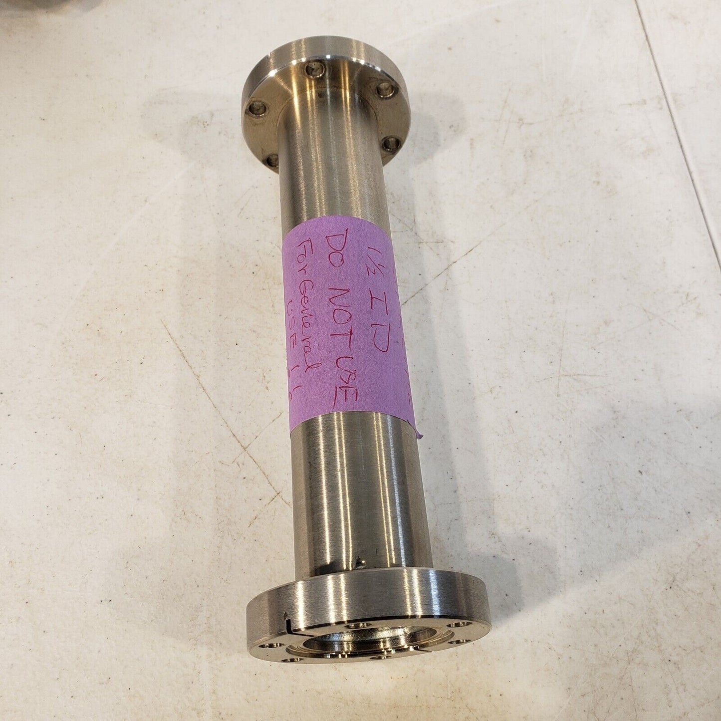 2.75" DN35CF on 8.5" Length 1.5" ID Full Nipple High Vacuum Stainless Steel