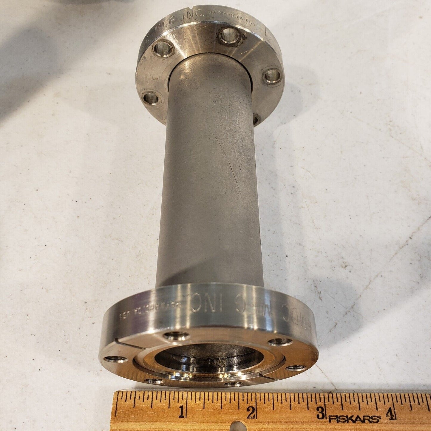 2.75" DN35CF on 5.5" Length 1.33" ID Full Nipple High Vacuum Stainless Steel