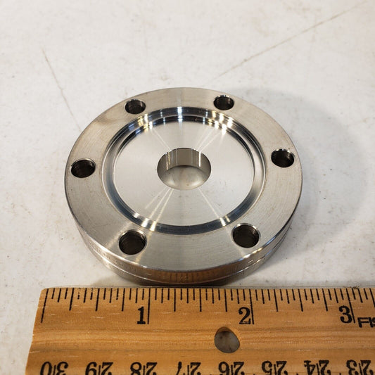 2.75" DN35CF Huntington High Vacuum Zero Length Adapter to 1.33" DN15CF