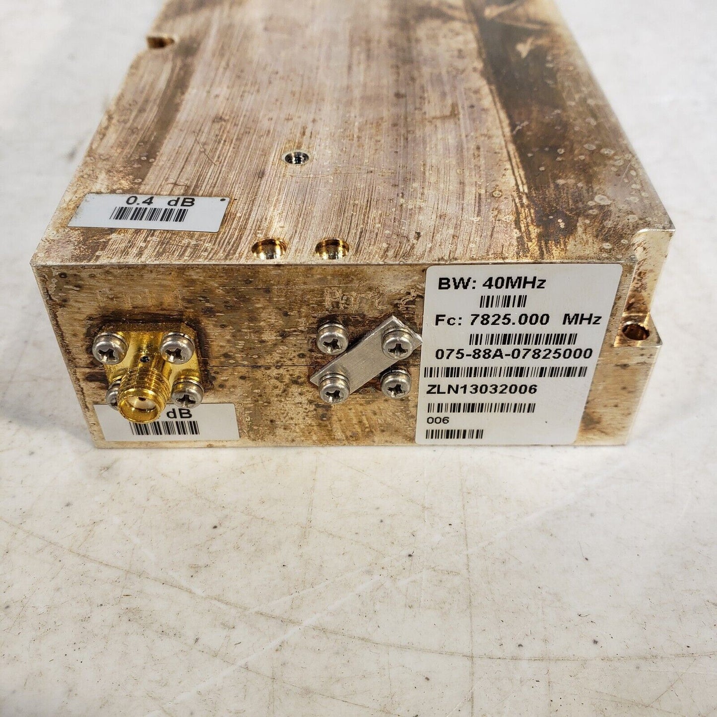 Aviat RF Microwave Filter 7825MHz 075-501098-109